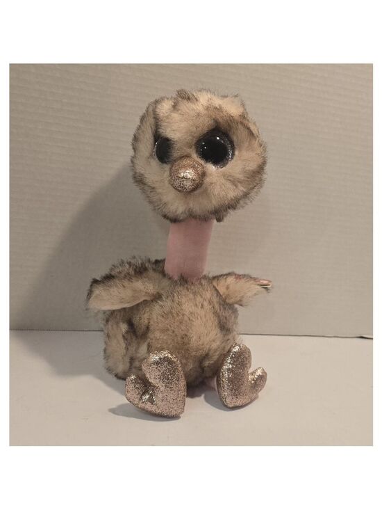 Ty Other - NWT 2019 TY Beanie Boos - Plush HENNA the OSTRICH - sitting - Medium Sized
